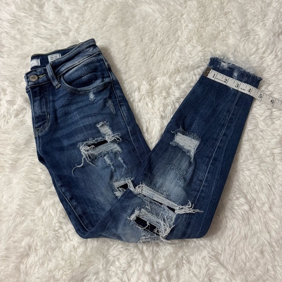 KanCan Mid Rise Ankle Skinny Jeans Size 00 - Picture 12 of 13